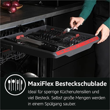 AEG FUS6491AZM Unterbau-Geschirrspüler / Serie 6000 mit SatelliteClean / 60cm / AirDry - ideale Trocknungsergebnisse / C / energiesparend / MaxiFlex Besteckschublade / Display / Startzeitvorwahl - 4