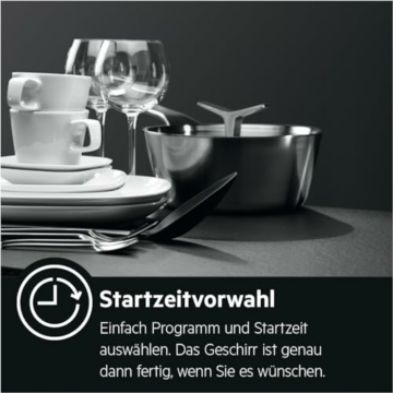 AEG FUS6491AZM Unterbau-Geschirrspüler / Serie 6000 mit SatelliteClean / 60cm / AirDry - ideale Trocknungsergebnisse / C / energiesparend / MaxiFlex Besteckschublade / Display / Startzeitvorwahl - 9