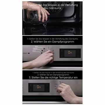 Bauknecht BAR2S K8 V2 IN Dampf-Backofen inklusive 2-fach Backauszug/A+/71 L Maxi-Garraum/Heißluft/Gentle Steam mit Feuchtigkeitszugabe/Einfaches Reinigen mit SmartClean-Innenraum, Edelstahl - 9