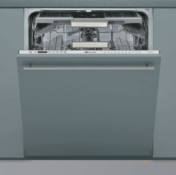 Bauknecht BCIO 3T341 PLET Vollintegrierbarer Geschirrspüler 60 cm /Edelstahl/14 Maßgedecke/10 Standardprogramme und 1 Sensorprogramm/PowerClean/ActiveDry/Besteckschublade/Vollwasserschutz - 1