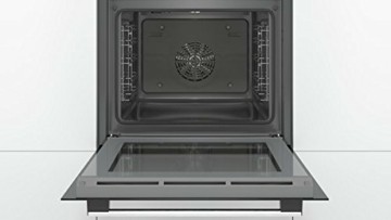 Bosch HBA537BS0 Serie 6 Einbau-Backofen, 60 x 60 cm, EcoClean Direct Reinigungshilfe, AutoPilot 10 10 Automatikprogramme, 3D Heißluft Backen auf 3 Ebenen, LCD-Display, Versenkknebel, Kindersicherung - 3