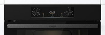 Gorenje BPS 6737 E02B Einbau-Backofen, 77 Liter, Pyrolyse, Heißluft, ExtraSteam, Gentle Close & Open, AirFry, PerfectGrill, PizzaMode 300°C, ChildLock, schwarz - 5