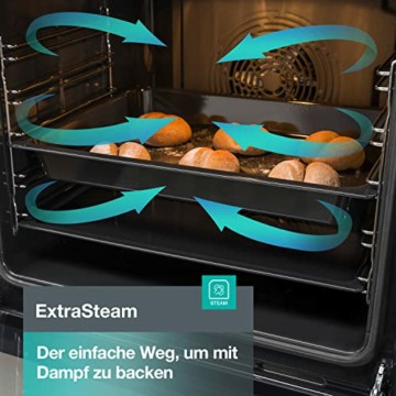 Gorenje BPS 6737 E02B Einbau-Backofen, 77 Liter, Pyrolyse, Heißluft, ExtraSteam, Gentle Close & Open, AirFry, PerfectGrill, PizzaMode 300°C, ChildLock, schwarz - 7