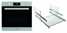 Privileg PBWR6 OH5V2 IN Einbau-Backofen /A+/71 L/Hydrolyse-Reinigungsfunktion/Backauszug mit 2 Ebenen/Multifunktions-Umluftbackofen mit 7 Funktionen /Edelstahl/Turn&Go/Click&Clean,Schwarz,Edelstahl - 1