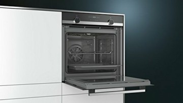 Siemens HB517ABS0 iQ500 Einbau-Elektro-Backofen / Edelstahl / A / cookControl10 / Schnellaufheizung / 3D Heißluft plus, Schwarz - 3