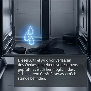 Siemens SN43ES14VE, iQ300 Smarter Geschirrspüler, Unterbau-Spülmaschine mit Besteckschublade, 60 cm, automatische Türöffnung dank autoOpen dry, besonders leise mit iQdrive-Motor, aquaStop, Edelstahl - 11