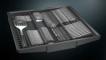 Siemens SN43ES14VE, iQ300 Smarter Geschirrspüler, Unterbau-Spülmaschine mit Besteckschublade, 60 cm, automatische Türöffnung dank autoOpen dry, besonders leise mit iQdrive-Motor, aquaStop, Edelstahl - 5