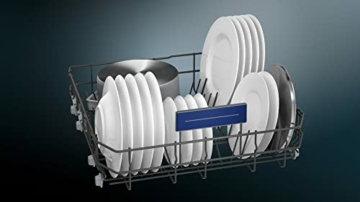 Siemens SN43ES14VE, iQ300 Smarter Geschirrspüler, Unterbau-Spülmaschine mit Besteckschublade, 60 cm, automatische Türöffnung dank autoOpen dry, besonders leise mit iQdrive-Motor, aquaStop, Edelstahl - 7