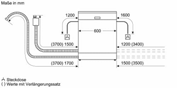 Siemens SN43ES14VE, iQ300 Smarter Geschirrspüler, Unterbau-Spülmaschine mit Besteckschublade, 60 cm, automatische Türöffnung dank autoOpen dry, besonders leise mit iQdrive-Motor, aquaStop, Edelstahl - 9